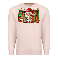Pale Pink joy santa gnomes Premium Sweatshirt - FaDigitalArtStudio