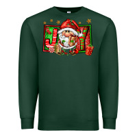 Sports Green joy santa gnomes Premium Sweatshirt - FaDigitalArtStudio