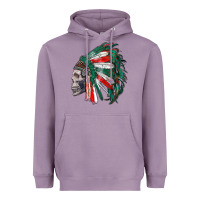 Lavender mexican indian headdress with skull Heavyweight Hoodie - RanaPortraitStore