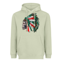 Matcha mexican indian headdress with skull Heavyweight Hoodie - RanaPortraitStore