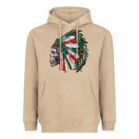 Mushroom mexican indian headdress with skull Heavyweight Hoodie - RanaPortraitStore
