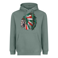 Sage mexican indian headdress with skull Heavyweight Hoodie - RanaPortraitStore