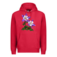 Cardinal rocky mountain columbine Premium Hoodie - LillyAllenDesigns
