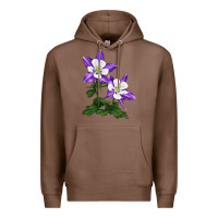 Chestnut rocky mountain columbine Premium Hoodie - LillyAllenDesigns