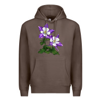 Coffee rocky mountain columbine Premium Hoodie - LillyAllenDesigns