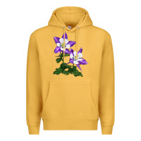 Mustard rocky mountain columbine Premium Hoodie - LillyAllenDesigns