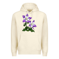 Sandshell rocky mountain columbine Premium Hoodie - LillyAllenDesigns