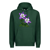Sports Green rocky mountain columbine Premium Hoodie - LillyAllenDesigns