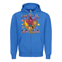 True Royal long live the cowgirl Zipper Hoodie - texasbilliewilder