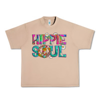 Hippie Soul With Tie Dye And Flowers Urban Heavy Tee | Teevron
