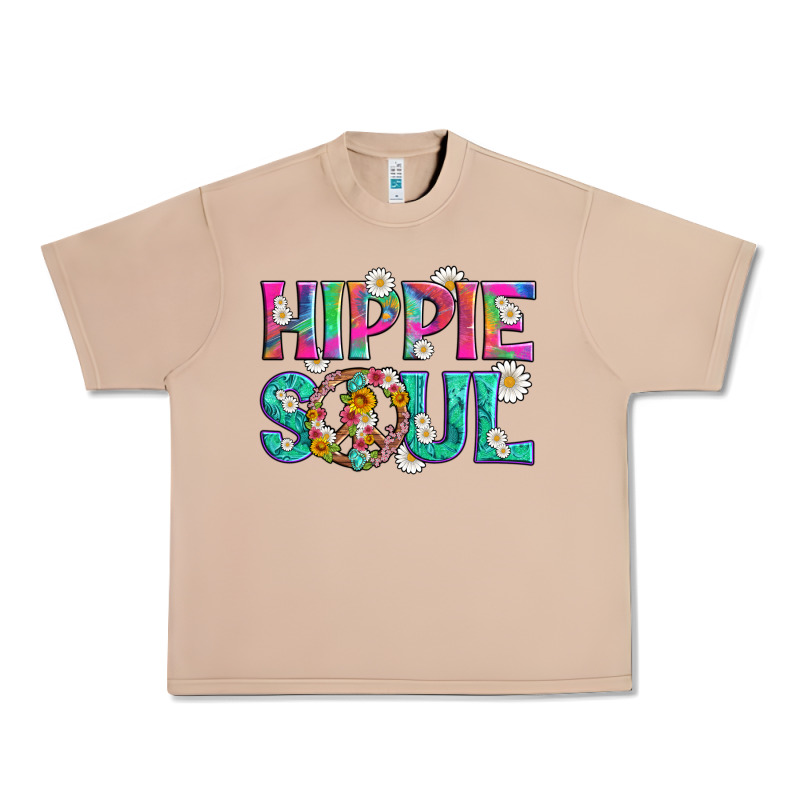 Hippie Soul With Tie Dye And Flowers Urban Heavy Tee by Artiststas | Teevron