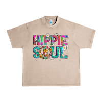 French Oak hippie soul with tie dye and flowers Urban Heavy Tee - Artiststas