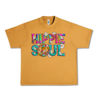 Peanut Butter hippie soul with tie dye and flowers Urban Heavy Tee - Artiststas