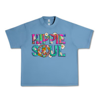 Pebble Blue hippie soul with tie dye and flowers Urban Heavy Tee - Artiststas