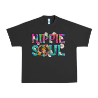 Pigment Black hippie soul with tie dye and flowers Urban Heavy Tee - Artiststas