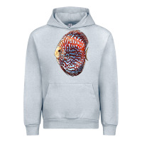 Heather Grey Discus Fish Urban Hoodie - LillyAllenDesigns