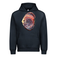 Navy Discus Fish Urban Hoodie - LillyAllenDesigns