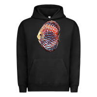 Pigment Black Discus Fish Urban Hoodie - LillyAllenDesigns