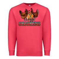 Cardinal crazychickens Premium Sweatshirt - CowhideDigitalArt