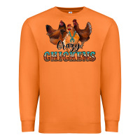 Carrot crazychickens Premium Sweatshirt - CowhideDigitalArt