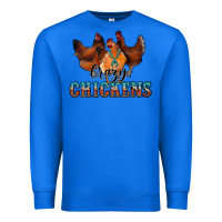 True Royal crazychickens Premium Sweatshirt - CowhideDigitalArt