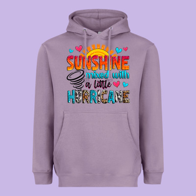 Sunshine Mixed With A Little Hurricane Heavyweight Hoodie Designed By Zillion Design Studio