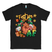 Black festive af christmas black man sneakers Classic Tee - RanaPortraitStore