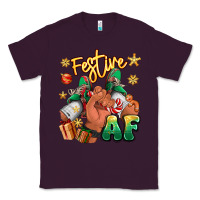 Plum festive af christmas black man sneakers Classic Tee - RanaPortraitStore