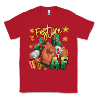 Red festive af christmas black man sneakers Classic Tee - RanaPortraitStore