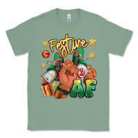 Sage festive af christmas black man sneakers Classic Tee - RanaPortraitStore