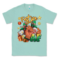 Seafoam festive af christmas black man sneakers Classic Tee - RanaPortraitStore