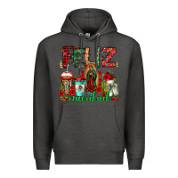 Charcoal Heather feliz navidad lady of Guadalupe christmas coffee Premium Hoodie - Jasminsmagicworld