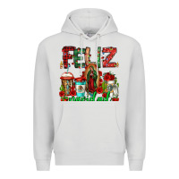 Dove Grey feliz navidad lady of Guadalupe christmas coffee Premium Hoodie - Jasminsmagicworld