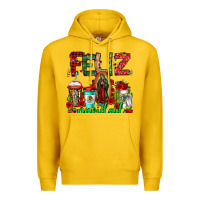 Lemon feliz navidad lady of Guadalupe christmas coffee Premium Hoodie - Jasminsmagicworld