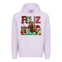 Lilac feliz navidad lady of Guadalupe christmas coffee Premium Hoodie - Jasminsmagicworld