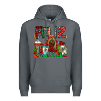 Rock feliz navidad lady of Guadalupe christmas coffee Premium Hoodie - Jasminsmagicworld