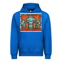 Cobalt turquoise gemstone crosses Urban Hoodie - Jasminsmagicworld