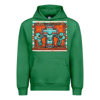 Emerald turquoise gemstone crosses Urban Hoodie - Jasminsmagicworld