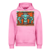 Fuchsia Pink turquoise gemstone crosses Urban Hoodie - Jasminsmagicworld