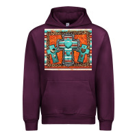 Mauve Wine turquoise gemstone crosses Urban Hoodie - Jasminsmagicworld