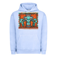 Pigment Grape Ice turquoise gemstone crosses Urban Hoodie - Jasminsmagicworld