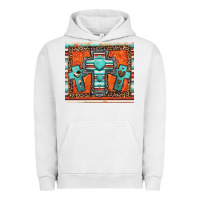 Pigment Lunar Rock turquoise gemstone crosses Urban Hoodie - Jasminsmagicworld