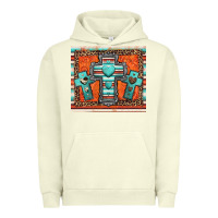 Pigment Pistachio turquoise gemstone crosses Urban Hoodie - Jasminsmagicworld