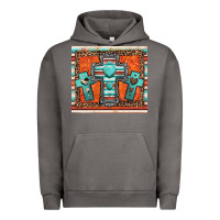 Pigment Tornado turquoise gemstone crosses Urban Hoodie - Jasminsmagicworld