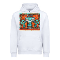 White turquoise gemstone crosses Urban Hoodie - Jasminsmagicworld