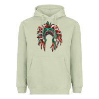 Matcha mexican flag indian headdress Heavyweight Hoodie - RanaPortraitStore