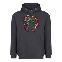 Smoke mexican flag indian headdress Heavyweight Hoodie - RanaPortraitStore