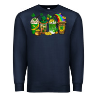 Navy st. patricks day coffee drinks Premium Sweatshirt - Neo Western