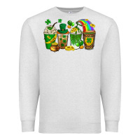 Oatmeal Heather st. patricks day coffee drinks Premium Sweatshirt - Neo Western