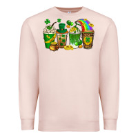Pale Pink st. patricks day coffee drinks Premium Sweatshirt - Neo Western